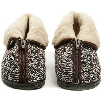 Rogallo 14677 hnědé dámské zimní papuče Hnědá