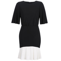 Textil Ženy Krátké šaty Lauren Ralph Lauren ELBOW SLEEVE DAY DRESS Černá / Bílá