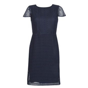 Textil Ženy Krátké šaty Lauren Ralph Lauren NAVY SHORT SLEEVE DAY DRESS Tmavě modrá