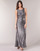 Textil Ženy Společenské šaty Lauren Ralph Lauren SLEEVELESS EVENING DRESS GUNMETAL Šedá / Stříbrná       