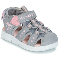 Boty Dívčí Sportovní sandály Kangaroos K-MINI Šedá / Růžová