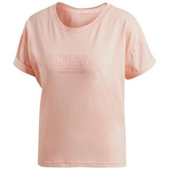 Textil Ženy Trička s krátkým rukávem adidas Originals Ess Allcap Tee Růžová