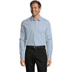 Textil Muži Košile s dlouhymi rukávy Sols BLAKE MODERN MEN Modrá