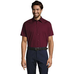 Textil Muži Košile s krátkými rukávy Sols BROADWAY STRECH MODERN Fialová