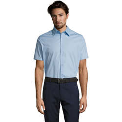 Textil Muži Košile s krátkými rukávy Sols BROADWAY STRECH MODERN Modrá