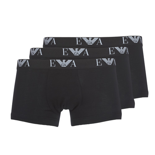 Spodní prádlo Muži Boxerky Emporio Armani CC715-PACK DE 3 Černá