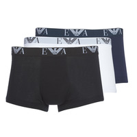Spodní prádlo Muži Boxerky Emporio Armani CC715-PACK DE 3 Bílá / Černá / Tmavě modrá