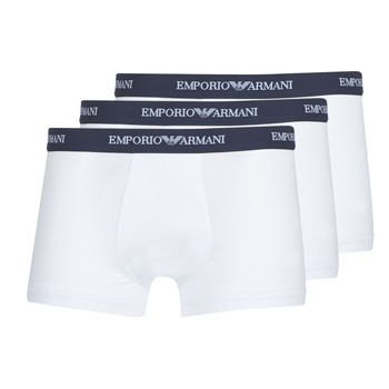 Spodní prádlo Muži Boxerky Emporio Armani CC717-PACK DE 3 Bílá