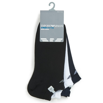 Doplňky  Muži Ponožky Emporio Armani CC134-PACK DE 3 Bílá / Černá / Tmavě modrá