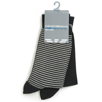 Doplňky  Muži Ponožky Emporio Armani CC114-PACK DE 2 Černá