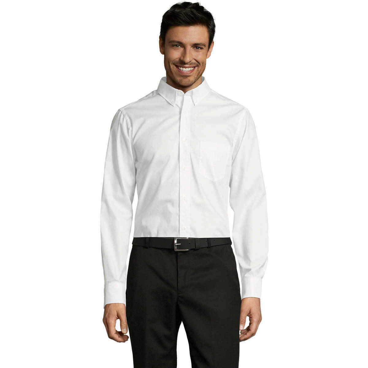Textil Muži Košile s dlouhymi rukávy Sols BUSSINES MODERN MEN Bílá