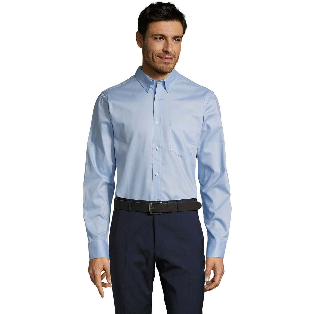 Textil Muži Košile s dlouhymi rukávy Sols BUSSINES MODERN MEN Modrá