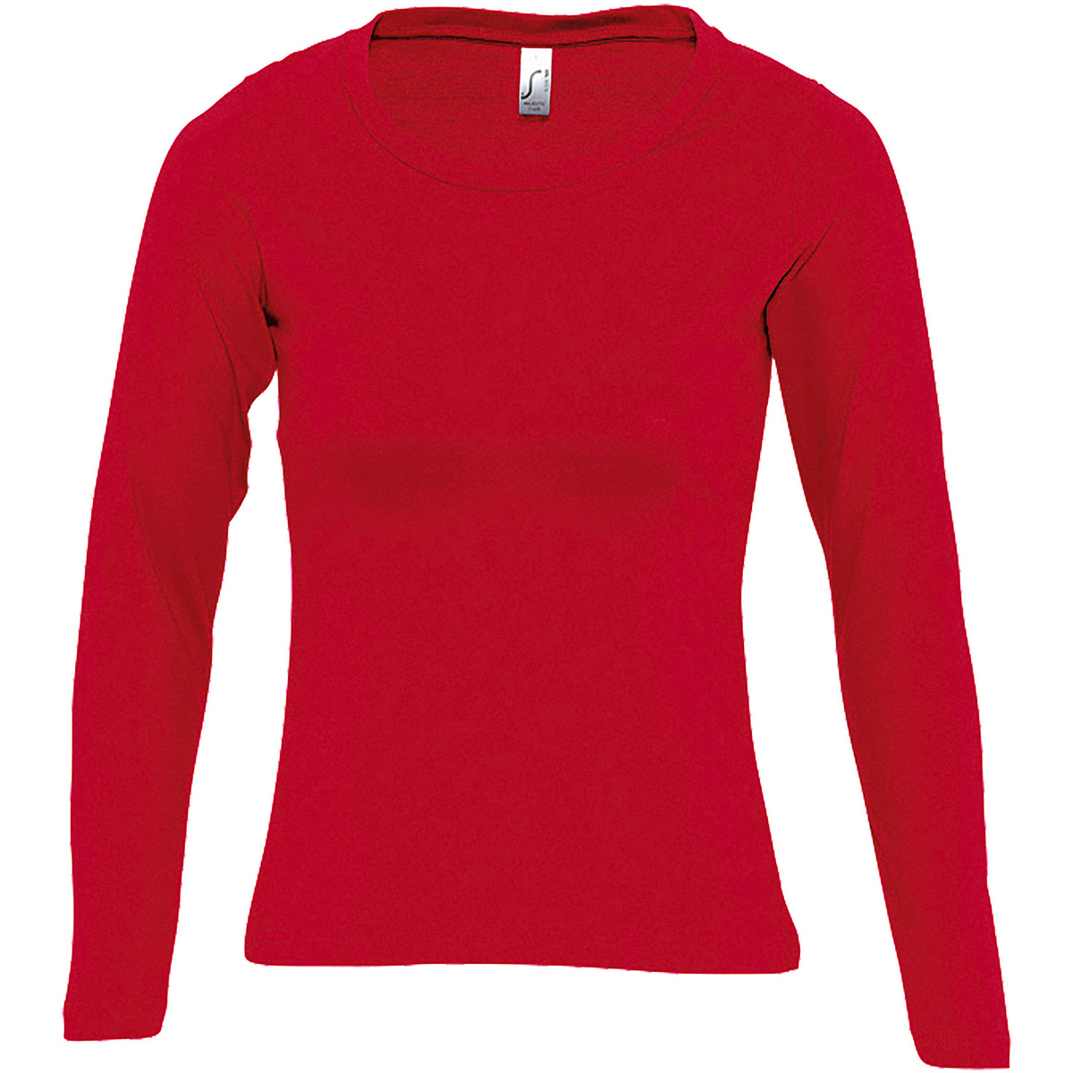 Textil Ženy Trička s dlouhými rukávy Sols MAJESTIC COLORS GIRL Červená