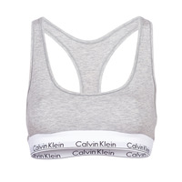 Spodní prádlo Ženy Sportovní podprsenky Calvin Klein Jeans MODERN COTTON UNLINED BRALETTE Šedá