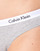 Spodní prádlo Ženy Kalhotky Calvin Klein Jeans CAROUSEL BIKINI X 3 Černá / Bílá / Šedá / Sepraný