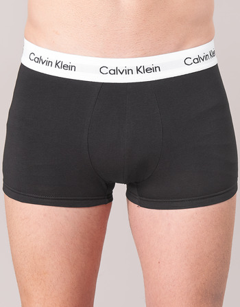 Calvin Klein Jeans COTTON STRECH LOW RISE TRUNK X 3 Černá