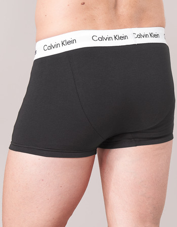 Calvin Klein Jeans COTTON STRECH LOW RISE TRUNK X 3 Černá