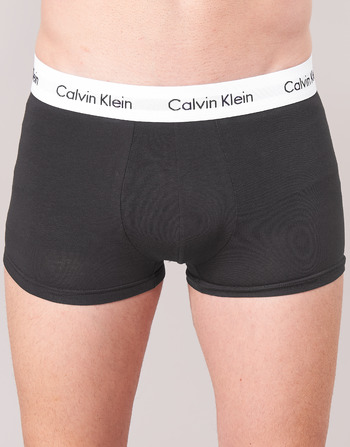 Calvin Klein Jeans COTTON STRECH LOW RISE TRUNK X 3 Černá / Bílá / Šedá / Sepraný