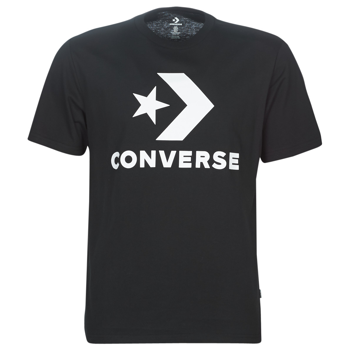 Converse  STAR CHEVRON  Trička s krátkým rukávem Černá