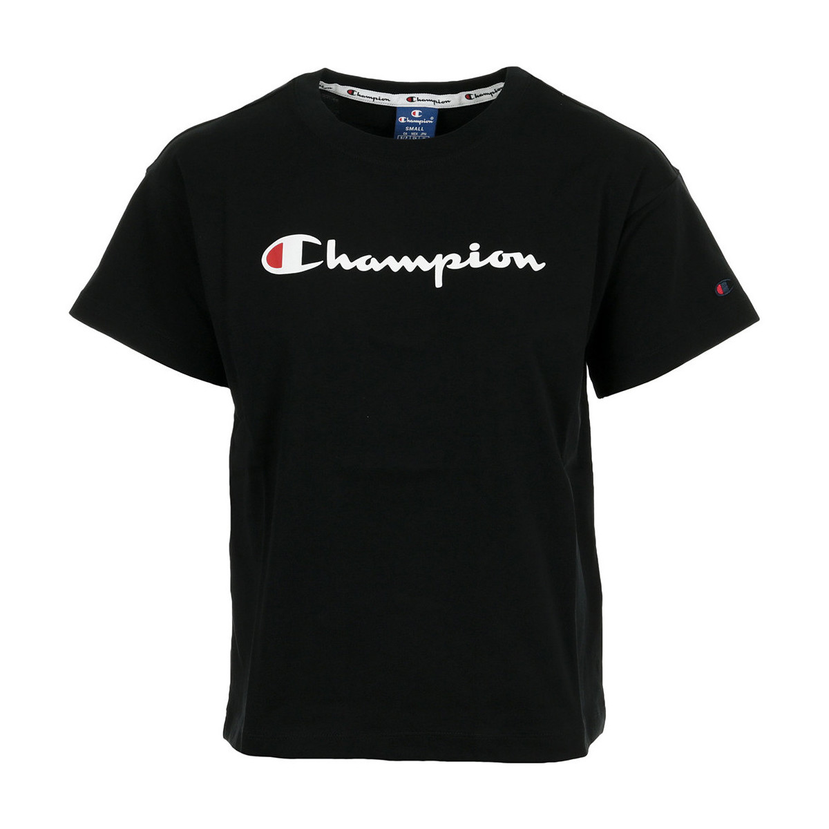 Textil Ženy Trička s krátkým rukávem Champion Crewneck T-shirt Wn's Černá