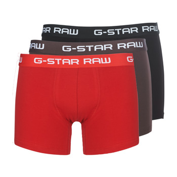 Spodní prádlo Muži Boxerky G-Star Raw CLASSIC TRUNK CLR 3 PACK Černá / Červená / Hnědá