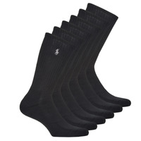 Spodní prádlo Muži Sportovní ponožky  Polo Ralph Lauren ASX110CREW PP-SOCKS-6 PACK Černá