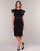 Textil Ženy Krátké šaty Lauren Ralph Lauren JERSEY SLEEVELESS COCKTAIL DRESS Černá