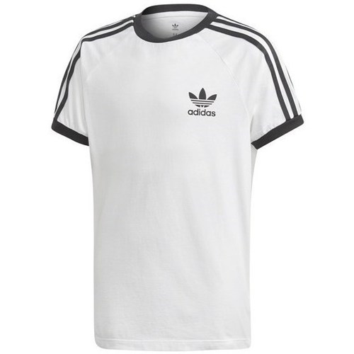 Textil Chlapecké Trička s krátkým rukávem adidas Originals 3STRIPES Legend Bílé, Černé