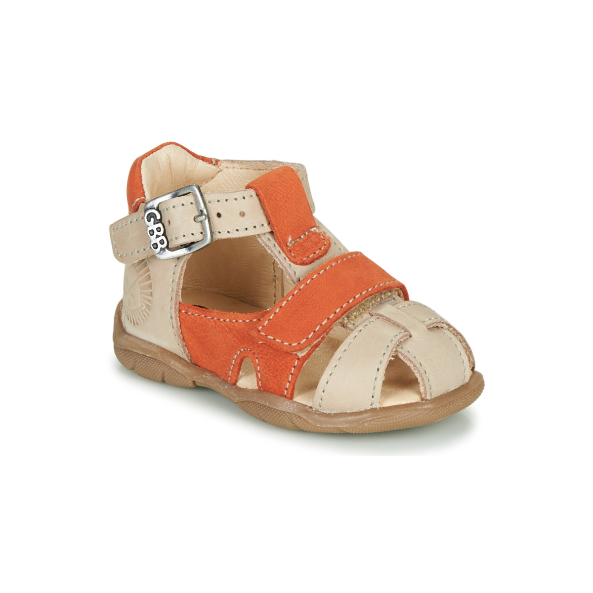 Boty Chlapecké Sandály GBB SEROLO Béžová / Oranžová