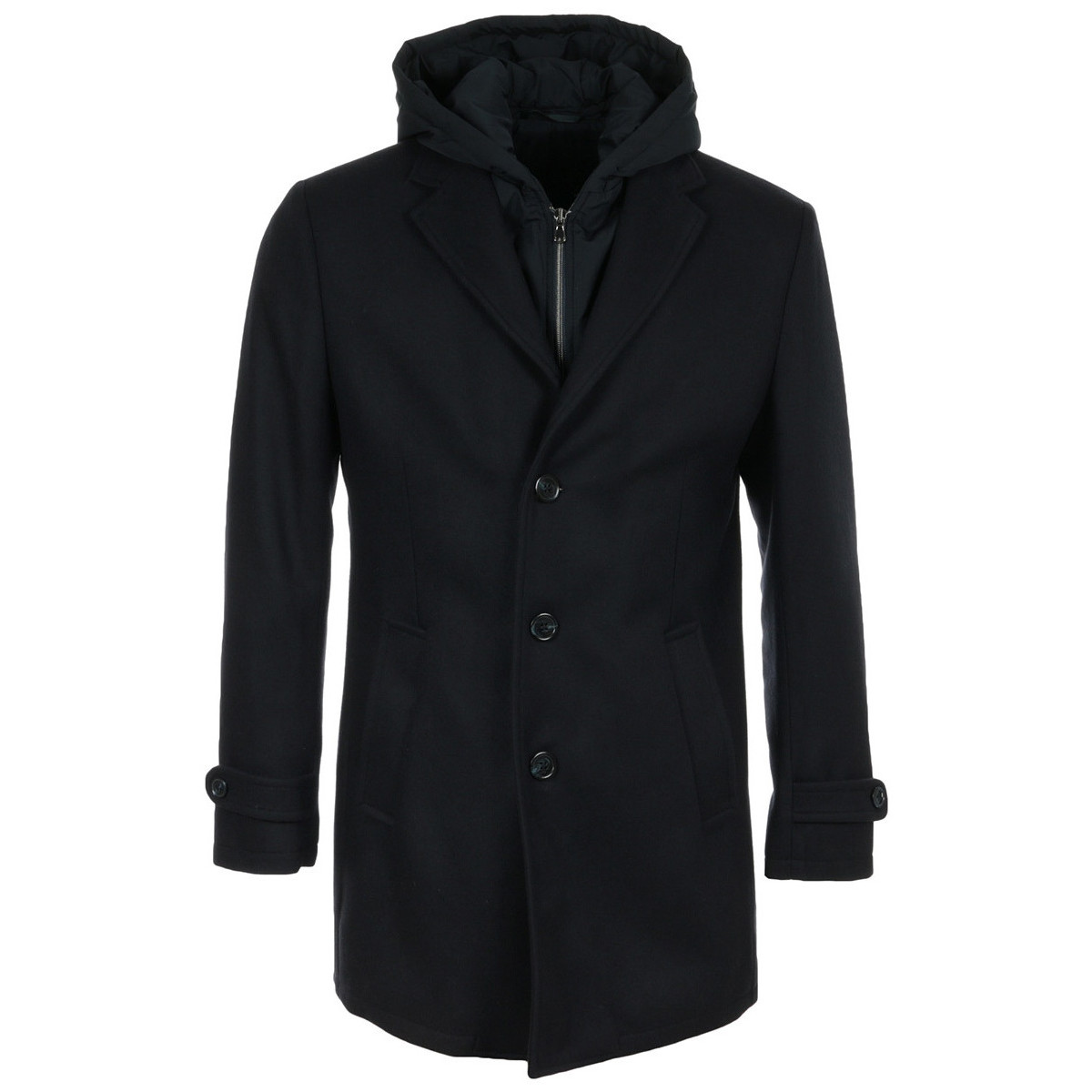 Textil Muži Kabáty Louis Purple Windstopper Overcoat Černá