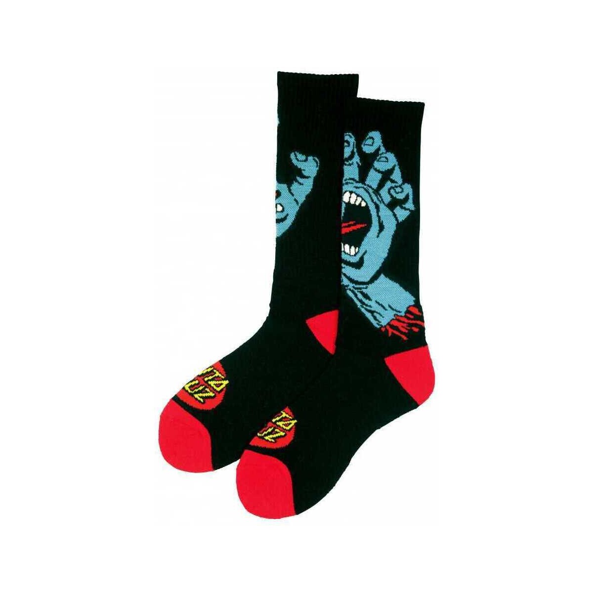 Spodní prádlo Muži Ponožky Santa Cruz Screaming hand sock Černá