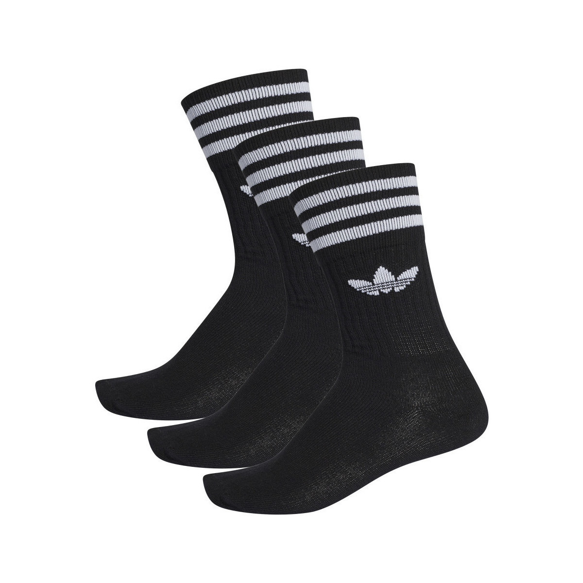 Spodní prádlo Ponožky adidas Originals Solid crew sock Černá