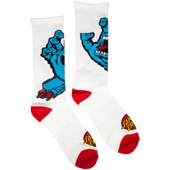Spodní prádlo Muži Ponožky Santa Cruz Screaming hand sock Bílá