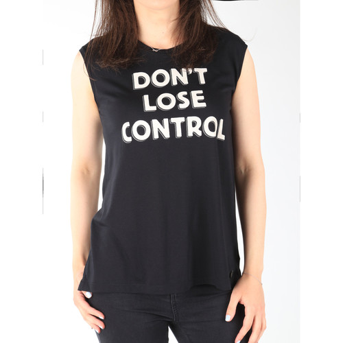 Textil Ženy Trička s krátkým rukávem Lee T-shirt  Muscle Tank Black L42CPB01 Černá