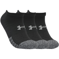 Spodní prádlo Sportovní ponožky  Under Armour HeatGear No Show Socks 3-Pack Černá