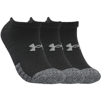 Spodní prádlo Ponožky Under Armour HeatGear No Show Socks 3-Pack Černá