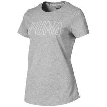 Textil Ženy Trička s krátkým rukávem Puma Athletics Logo Šedá