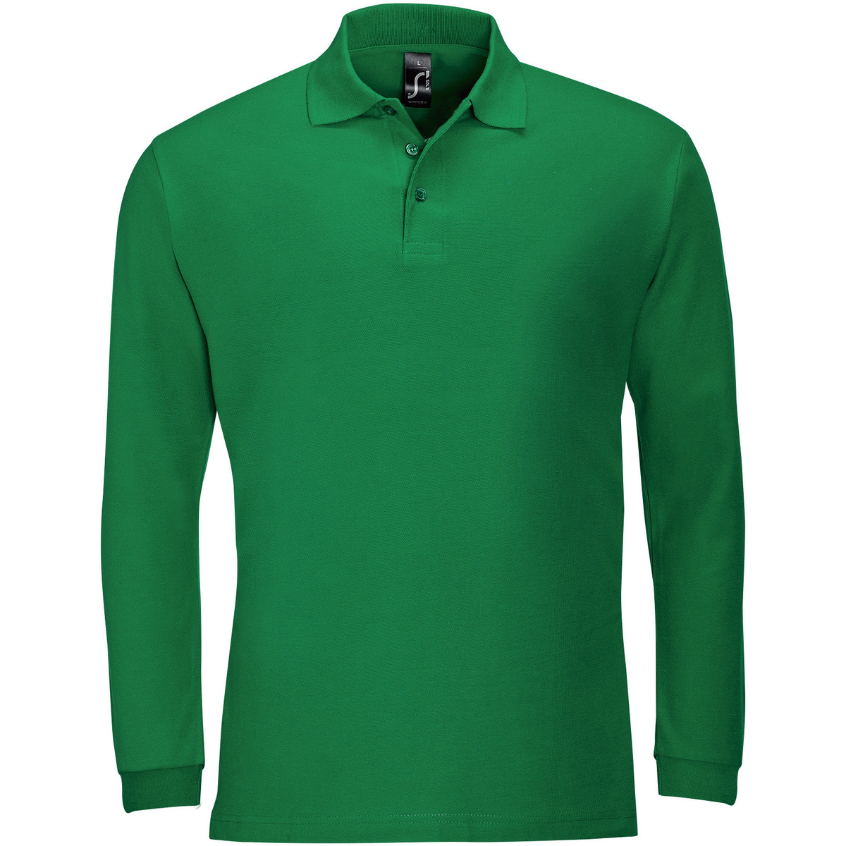Textil Muži Polo s dlouhými rukávy Sols WINTER 2 CASUAL MEN Zelená