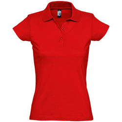 Textil Ženy Polo s krátkými rukávy Sols PRESCOTT POLO MUJER Červená
