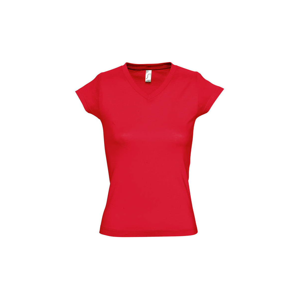 Textil Ženy Trička s krátkým rukávem Sols MOON COLORS GIRL Červená