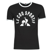 Textil Muži Trička s krátkým rukávem Le Coq Sportif ESS Tee SS N°3 M Černá / Bílá