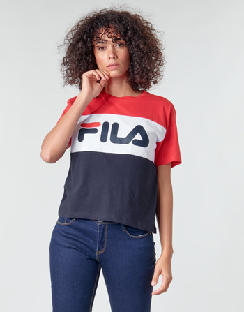 Textil Ženy Trička s krátkým rukávem Fila ALLISON Tmavě modrá / Červená / Bílá