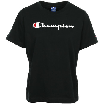 Textil Ženy Trička s krátkým rukávem Champion Crewneck T-Shirt Wn's Černá