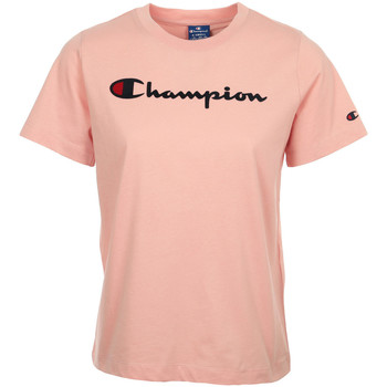 Textil Ženy Trička s krátkým rukávem Champion Crewneck T-Shirt Wn's Růžová