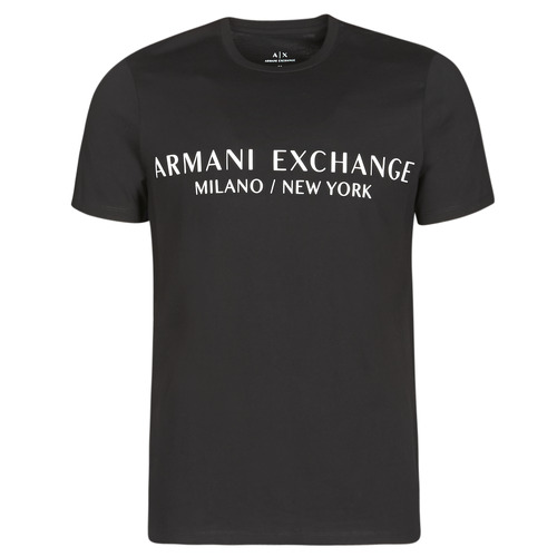 Textil Muži Trička s krátkým rukávem Armani Exchange HULI Černá