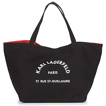 Taška Ženy Velké kabelky / Nákupní tašky Karl Lagerfeld RUE ST GUILLAUE CANVAS TOTE Černá