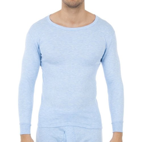 Textil Muži Trička s dlouhými rukávy Abanderado 0808-CELESTE Modrá