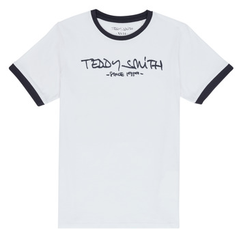 Textil Chlapecké Trička s krátkým rukávem Teddy Smith TICLASS 3 Bílá