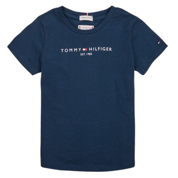 Textil Dívčí Trička s krátkým rukávem Tommy Hilfiger KG0KG05023 Tmavě modrá