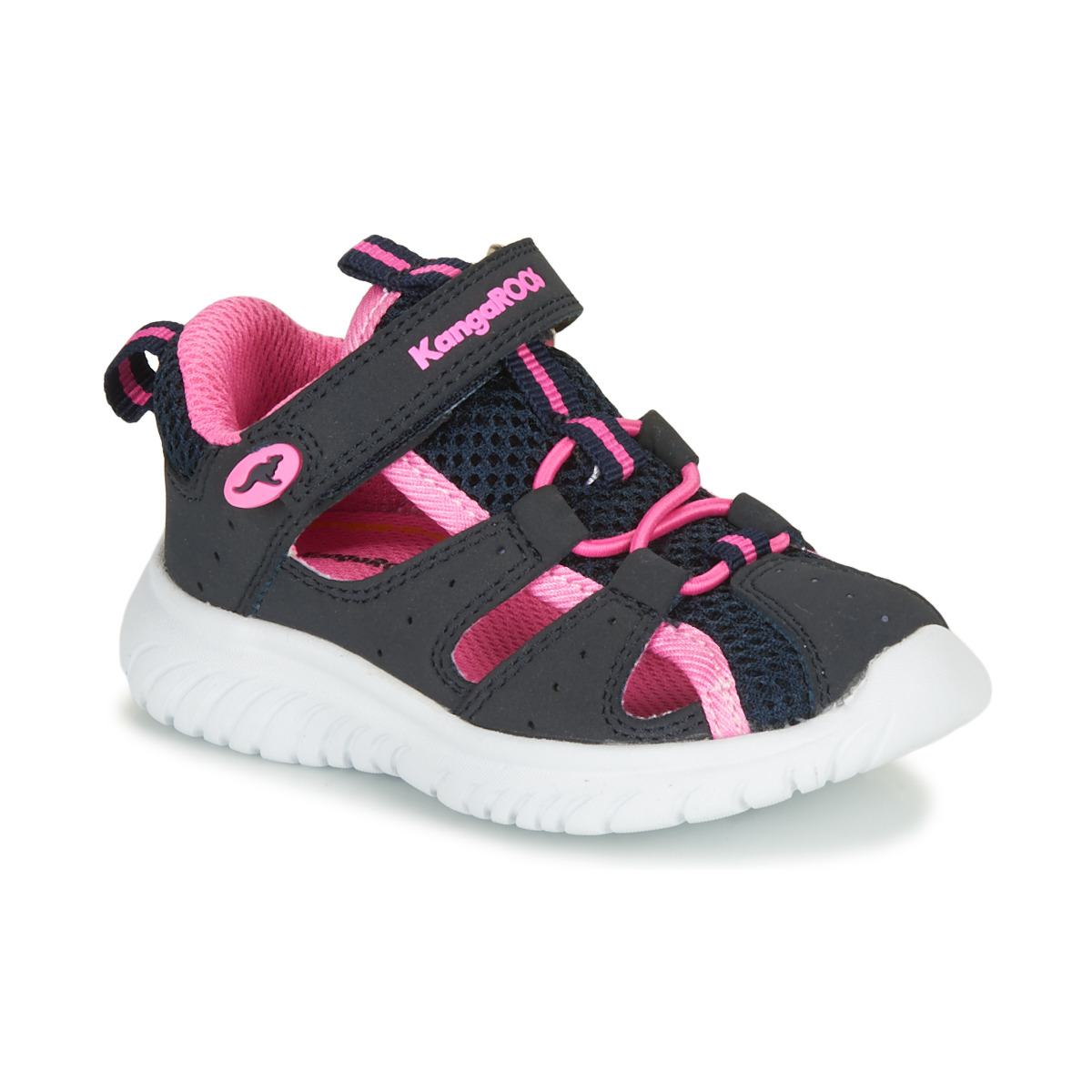 Boty Dívčí Sportovní sandály Kangaroos KI-ROCK LITE EV Modrá / Růžová